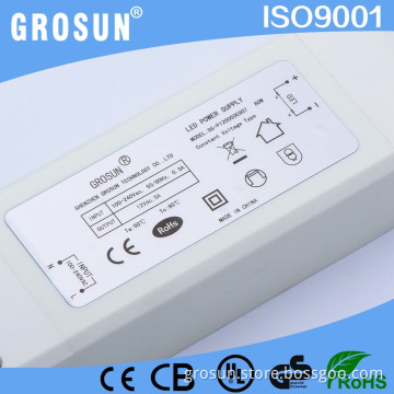 CE UL Certificate White Plastic Case 12V 5A Electric Led Switching Power Supply 60Watt Power Driver from Shenzhen Factory